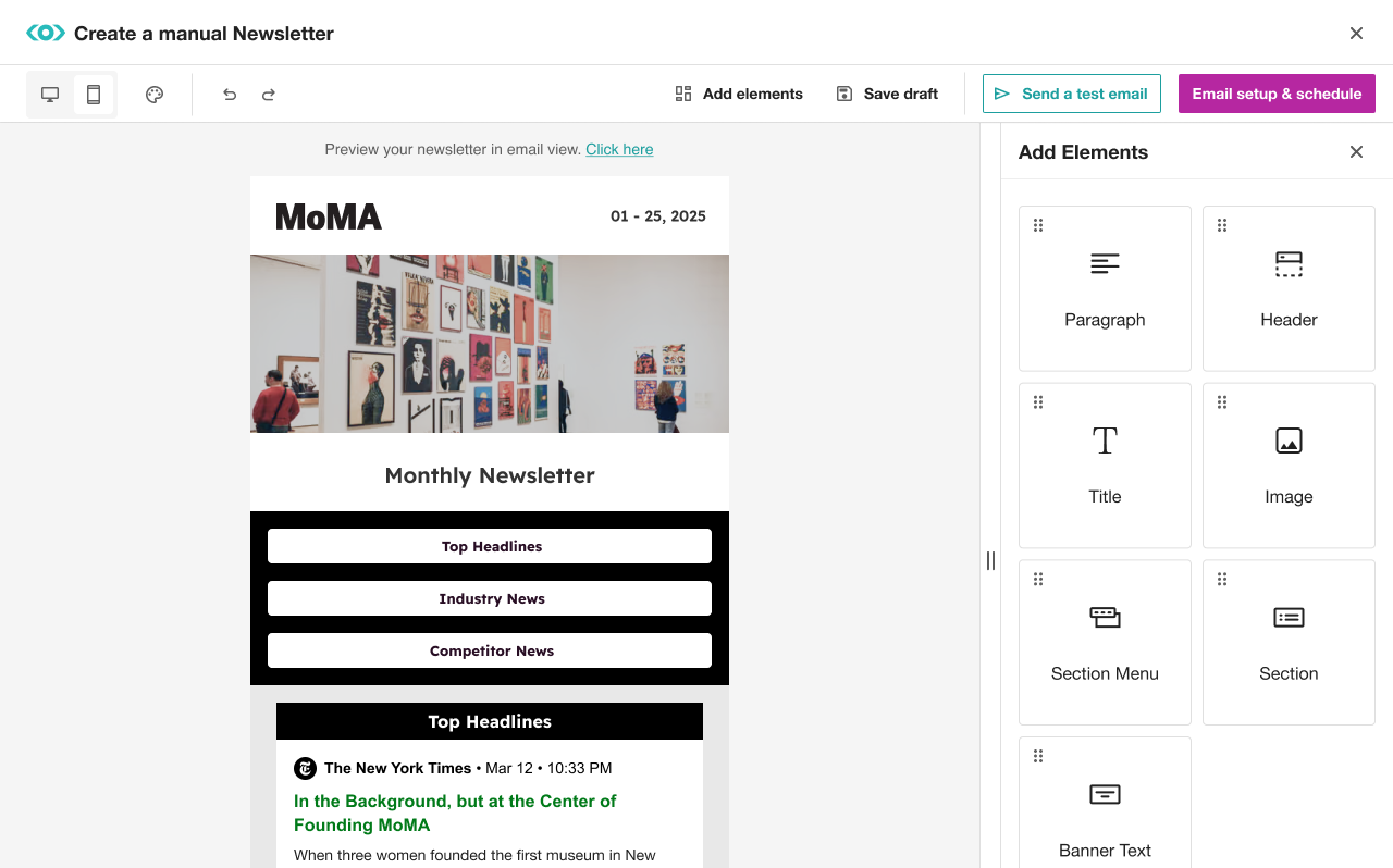 After: In-page preview