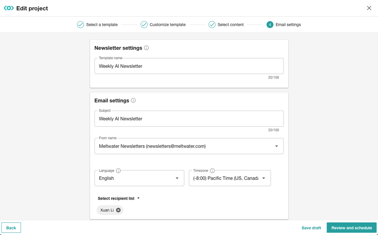 Before: Preview at end of flow