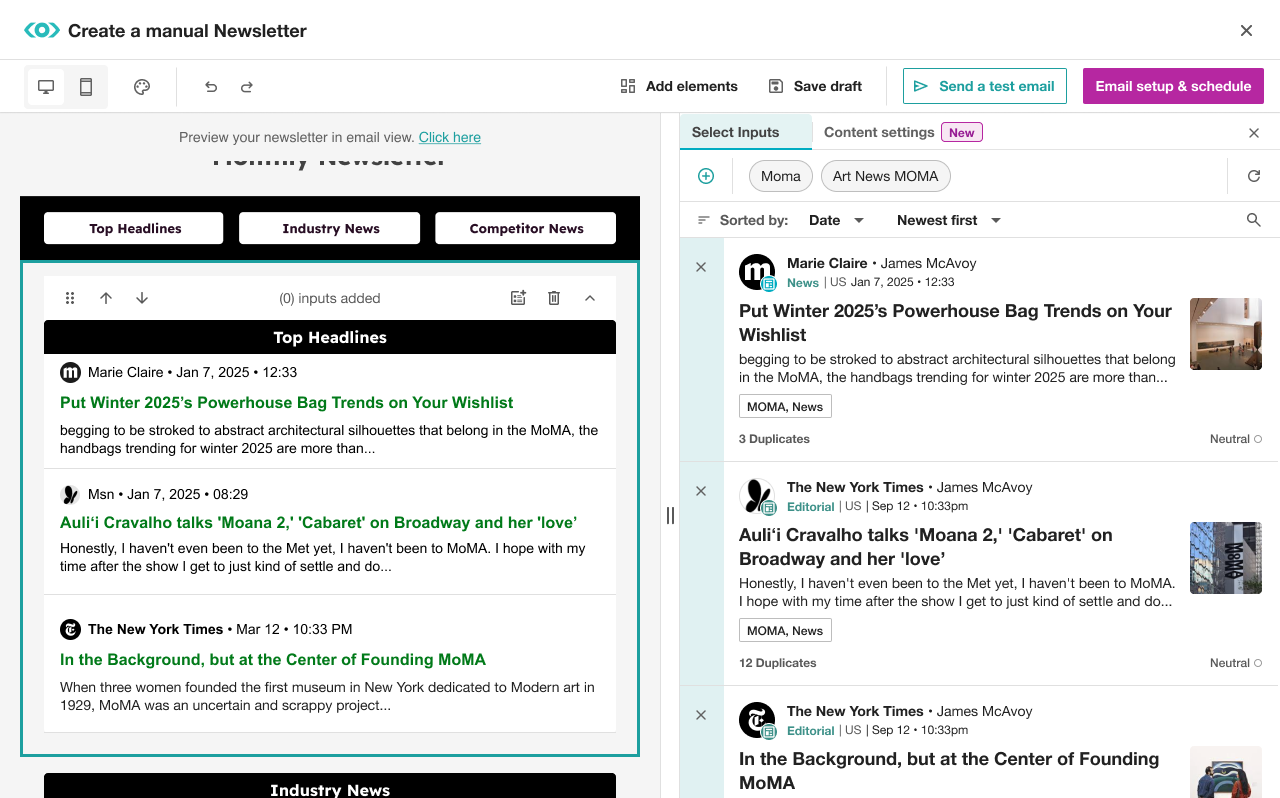 After: Unified Content Settings