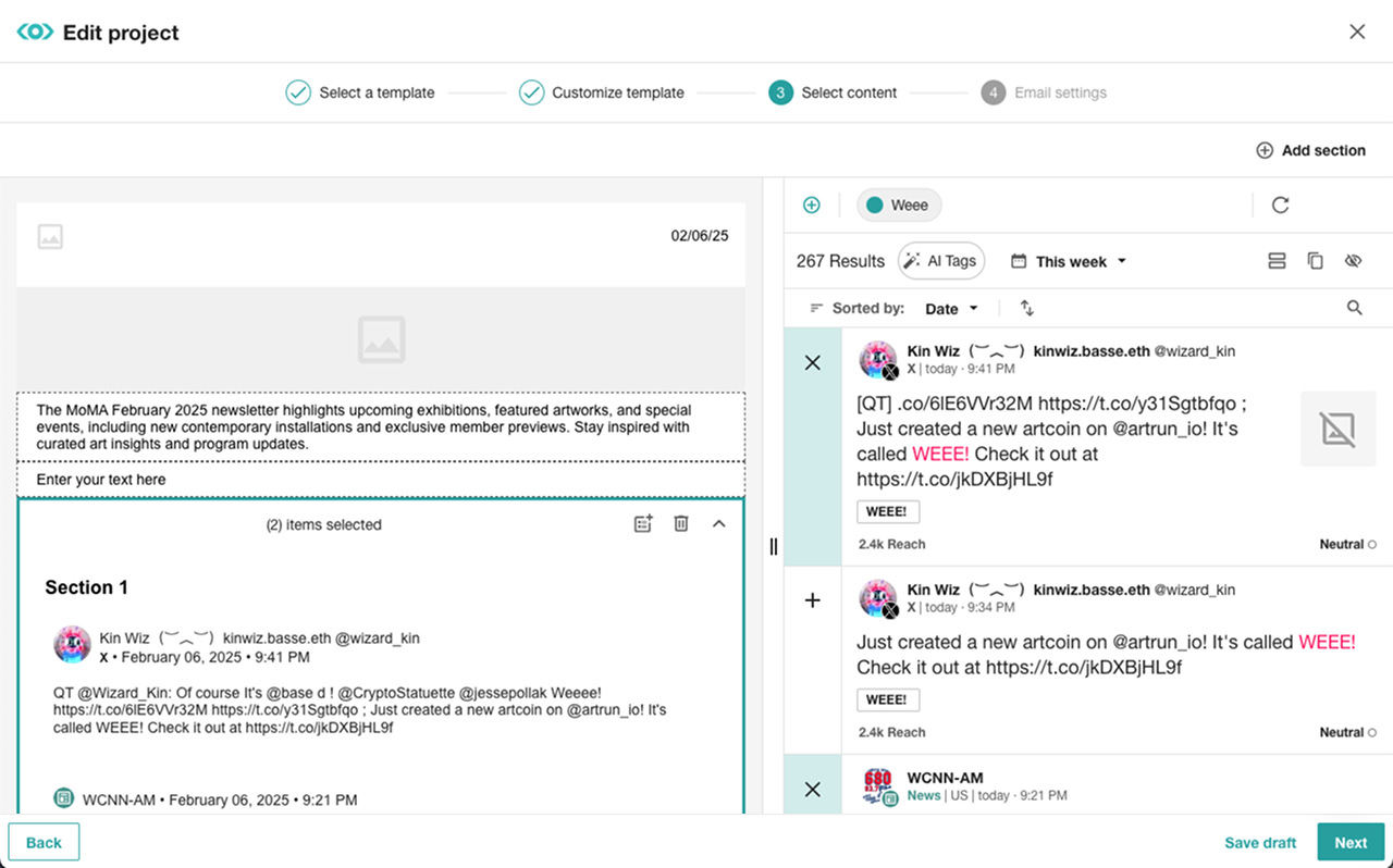 Before: Separate Content Settings