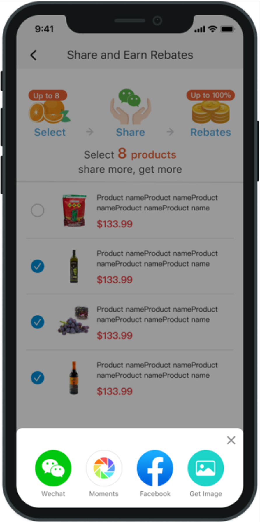 Step 3: Share menu goals